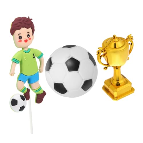 SOIMISS Fußball Kuchen Deko mit Kunststoff Pokal Soccer Cake Toppers Leuchtenden Farben Einfach Anzubringen Passend für Verschiedene Kuchen SOIMISS Fußball Kuchen Deko mit Kunststoff Pokal Soccer Cake Toppers Leuchtenden Farben Einfach Anzubringen Passend für Verschiedene Kuchen von SOIMISS