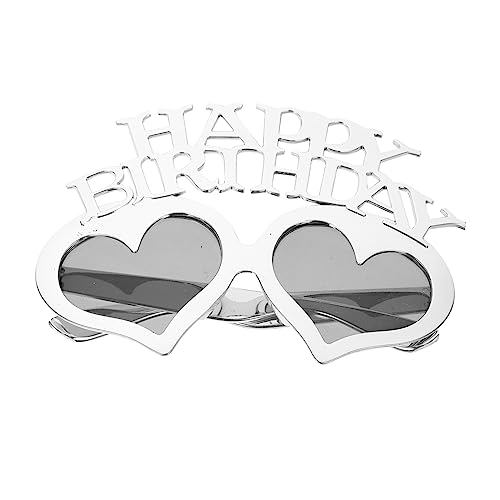 SOIMISS Geburtstagsbrille Herzförmige Brille Alles Zum Geburtstag Brille Königin Dekorationen Led Fotokabine Requisiten Brille Strahl Herz Brille Party Tragen Silver Stk SOIMISS Geburtstagsbrille Herzförmige Brille Alles Zum Geburtstag Brille Königin Dekorationen Led Fotokabine Requisiten Brille Strahl Herz Brille Party Tragen Silver Stk von SOIMISS