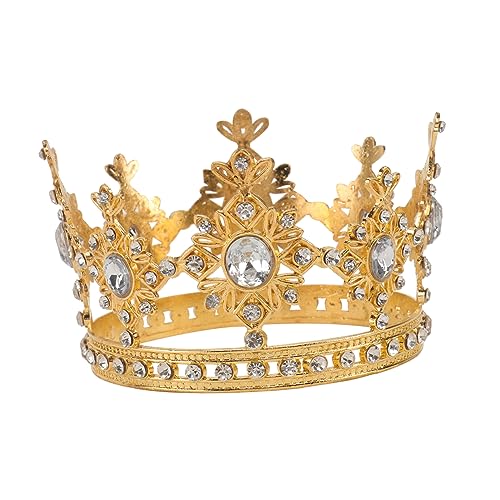 SOIMISS Geburtstagskrone Gold Strass Glänzend Partydekoration Kuchen Tisch Deko für Jungen Mädchen Fest SOIMISS Geburtstagskrone Gold Strass Glänzend Partydekoration Kuchen Tisch Deko für Jungen Mädchen Fest von SOIMISS
