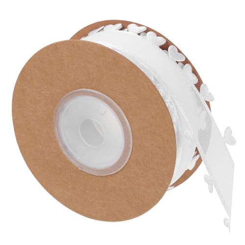 SOIMISS Geschenkband mit Herzmuster Breit Weißes Schnittfestes DIY Schleifenband für Basteln Verpacken und Weihnachtsdeko Langlebiges Modisches Satinband für Geschenkverpackungen SOIMISS Geschenkband mit Herzmuster Breit Weißes Schnittfestes DIY Schleifenband für Basteln Verpacken und Weihnachtsdeko Langlebiges Modisches Satinband für Geschenkverpackungen von SOIMISS