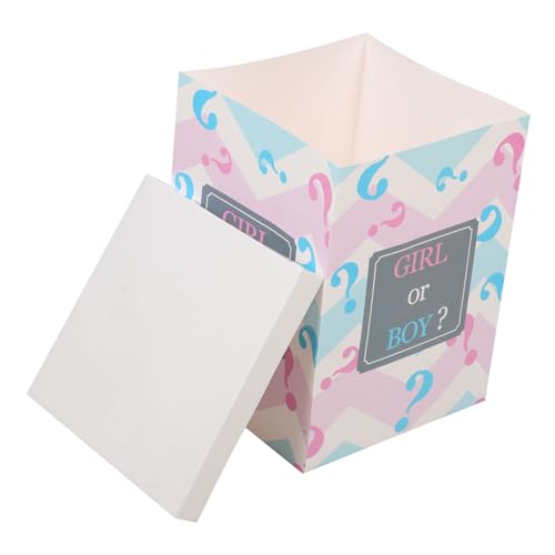 SOIMISS Geschlecht Aufschlussreicher Kasten Geschlecht Enthüllen Ballonjungen Rosa Streich Dekoration Boxen Zum Aufdecken Des Geschlechts Drinnen Ballonboxen Für Jungen Oder Mädchen Papier von SOIMISS