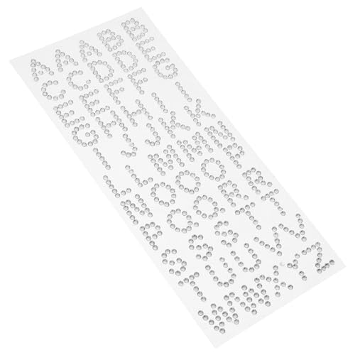 SOIMISS Glitzer Strass Buchstaben Aufkleber Selbstklebend Weiß Diamant Alphabet Sticker Für Abschlusskappen Scrapbooking Journale Bastelprojekte von SOIMISS