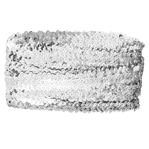 SOIMISS Glitzernder Pailletten Besatz Elastisches Dekoband für Kleidung Vorhänge und Bastelprojekte Dekorativer Robuster mit Design für Festliche Anlässe SOIMISS Glitzernder Pailletten Besatz Elastisches Dekoband für Kleidung Vorhänge und Bastelprojekte Dekorativer Robuster mit Design für Festliche Anlässe von SOIMISS