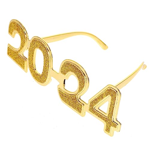SOIMISS Goldene Partybrille Zahlendesign Lustige Eyeglasses Props für Festival Fotoshooting Dekorative Leichte Brillen Requisiten für Silvesterfeier und Mottopartys SOIMISS Goldene Partybrille Zahlendesign Lustige Eyeglasses Props für Festival Fotoshooting Dekorative Leichte Brillen Requisiten für Silvesterfeier und Mottopartys von SOIMISS