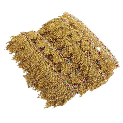 SOIMISS Goldene Spitzenborte mit Pailletten Metallic Trim aus Pet für DIY Basteln Nähen Kostümdekoration Bouquetverzierung SOIMISS Goldene Spitzenborte mit Pailletten Metallic Trim aus Pet für DIY Basteln Nähen Kostümdekoration Bouquetverzierung von SOIMISS