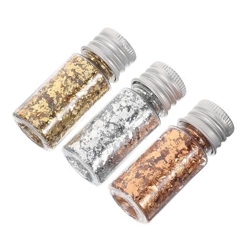 SOIMISS Goldfolie Nagelflocken Farben Nail Art Dekoration Basteln Blattgold Flakes für Epoxidharz Grußkarten Torten Deko Langlebig Praktisch Sicher für Profi Zuhause von SOIMISS