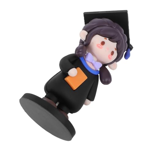 SOIMISS Graduation Cake Topper Doktor Mädchen Figurine mit Abschlusskappe und Kleid Langlebige Verschleißfeste Tortendekoration für Abschlussfeiern von SOIMISS