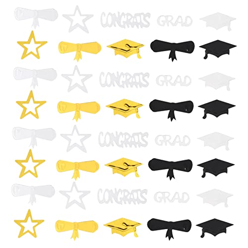 SOIMISS Graduationskonfetti mit Doktorhut und Schriftrollenmotiven Bunte Ballonfüllung Leichte Tragbare Partydeko für Abschlussfeier Fotorequisiten Einzigartige Streudeko Sternen Konfetti SOIMISS Graduationskonfetti mit Doktorhut und Schriftrollenmotiven Bunte Ballonfüllung Leichte Tragbare Partydeko für Abschlussfeier Fotorequisiten Einzigartige Streudeko Sternen Konfetti von SOIMISS