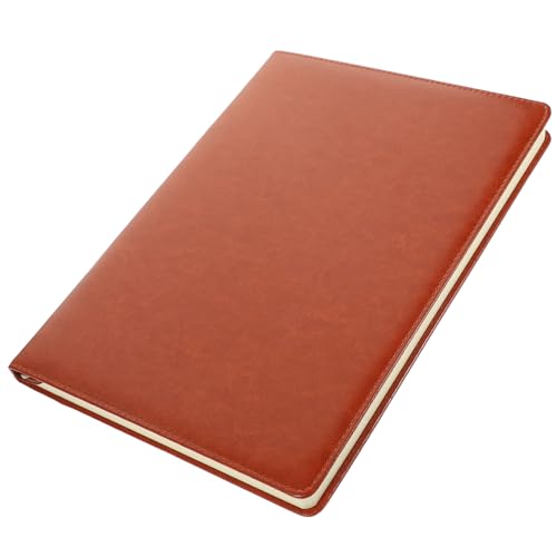 SOIMISS Großes Notizbuch für Büro und Reise Praktischer Planer mit Linierten Braun Leicht und Handlich für Tägliche Planung und Notizen von SOIMISS