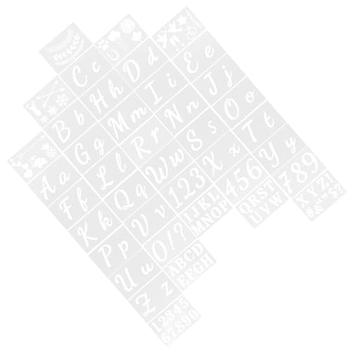 SOIMISS Großformatige Buchstaben Schablonen Teiliges Pet für Wandmalerei DIY Wiederverwendbar Robust Vielseitig für Papier Fliesen Möbel zum Basteln und Kinderförderung SOIMISS Großformatige Buchstaben Schablonen Teiliges Pet für Wandmalerei DIY Wiederverwendbar Robust Vielseitig für Papier Fliesen Möbel zum Basteln und Kinderförderung von SOIMISS