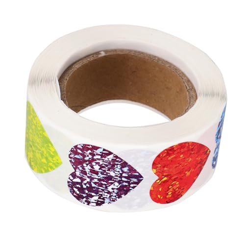 SOIMISS Herzförmige Geschenkaufkleber Farben Selbstklebende Verpackungs Etiketten Für Valentinstag Briefumschläge Scrapbooking Und Geschenke von SOIMISS