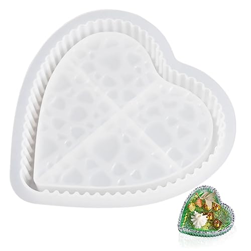 SOIMISS Herzförmige Silikon Gießform für Dekorative Tabletts Abriebfestes Flexibles Material Einfach zu Entformen Wiederverwendbar für DIY Heimdekoration und Geschenkideen SOIMISS Herzförmige Silikon Gießform für Dekorative Tabletts Abriebfestes Flexibles Material Einfach zu Entformen Wiederverwendbar für DIY Heimdekoration und Geschenkideen von SOIMISS