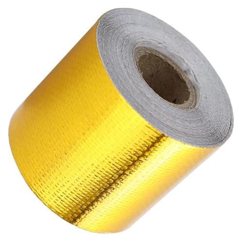 SOIMISS Hitzebeständiges Aluminium Klebeband Goldfarben Industrie Dichtungsband Selbstklebend Flexibel Wetterbeständig für Rohrisolierung und Reparaturen SOIMISS Hitzebeständiges Aluminium Klebeband Goldfarben Industrie Dichtungsband Selbstklebend Flexibel Wetterbeständig für Rohrisolierung und Reparaturen von SOIMISS
