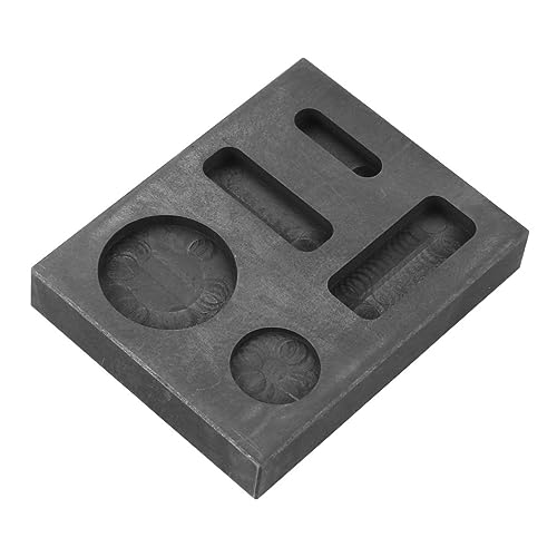 SOIMISS Hochreine Graphit Schmelzform mit Löchern Langlebiges Gießform Werkzeug für Gold Silber Hitzebeständig und Robust für Kleine Metallmengen und edle Metall schmelzanwendungen SOIMISS Hochreine Graphit Schmelzform mit Löchern Langlebiges Gießform Werkzeug für Gold Silber Hitzebeständig und Robust für Kleine Metallmengen und edle Metall schmelzanwendungen von SOIMISS
