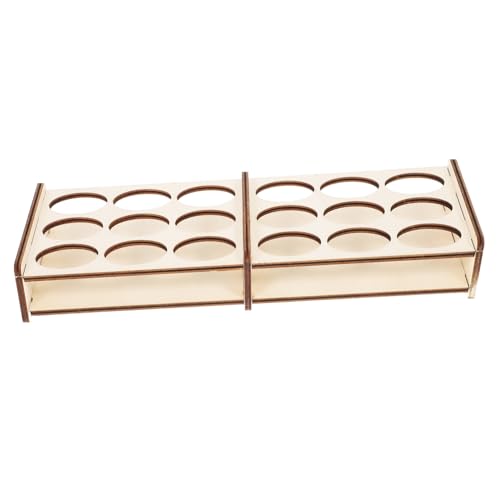 SOIMISS Holz Farbständer mit Fächern Acrylfarben Aufbewahrung Rack für Pigmente Tintenflaschen Organizer DIY Malregal für Zuhause und Atelier SOIMISS Holz Farbständer mit Fächern Acrylfarben Aufbewahrung Rack für Pigmente Tintenflaschen Organizer DIY Malregal für Zuhause und Atelier von SOIMISS