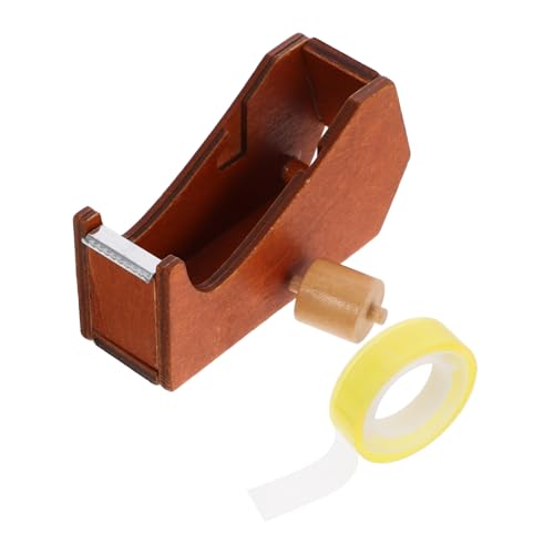 SOIMISS Holz Klebebandabroller Tierform Tisch Klebebandschneider Stabil Langlebig für Büro und Bastelraum Multifunktional Einfach zu Bedienen Elegantes Design Kompakt Portable Tape Roller von SOIMISS