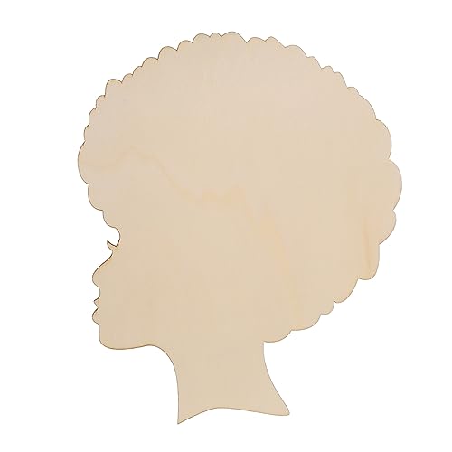SOIMISS Holz geschnitzte Kranzkopfform Materialien handwerkliche Verzierungen Wohnkultur Zubehör Ornamente malen leere Ornamente Holzausschnitte Holzformen Lackieren von Holzspänen von SOIMISS