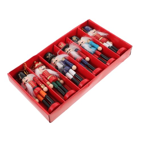 SOIMISS Holzfigur Teilig Farbig Bemalte Soldaten Deko Puppen Ornamente Weihnachtsdeko Gestaltet Desktop Ornament Geschenkidee SOIMISS Holzfigur Teilig Farbig Bemalte Soldaten Deko Puppen Ornamente Weihnachtsdeko Gestaltet Desktop Ornament Geschenkidee von SOIMISS