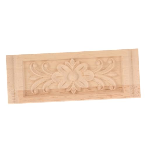 SOIMISS Holzornamente Möbelapplikation Holzdeko Vintage Stil Möbeldekoration Langlebige Geschnitzte Holzverzierung Leichte Anbringung für Schrank und Kommode von SOIMISS