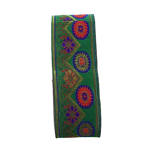 SOIMISS Jacquardband Blumenmuster Ethnische Stickerei für DIY Kleidung Bastelprojekte und Dekorationen Hochwertiges Gewebtes Band für Kreative Anwendungen von SOIMISS