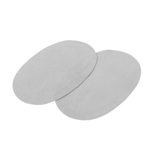 SOIMISS Kleine Ovale Nähflicken zum Aufnähen Glatte Pu elbogen patches für Pullover und Kleidung Vielseitige Reparatur Dekorationslösung Graue Schutzflicken für Textilien von SOIMISS