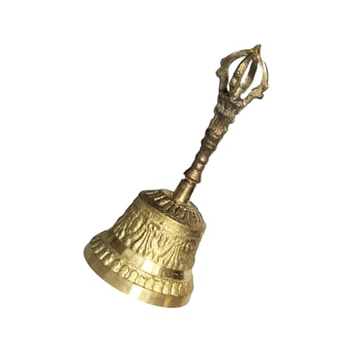 SOIMISS Handgekurbelte Glocke aus Kupfer Retro Stil Rostbeständig Kreative Dekoration für Zuhause und Schule für Meditations und Trainingszwecke von SOIMISS