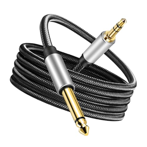 SOIMISS Klinkenkabel Trs Gitarrenkabel mit Vergoldeten Steckern für Mixer Gitarrenverstärker Bass und Audio Geräte Hochwertige Klangübertragung von SOIMISS