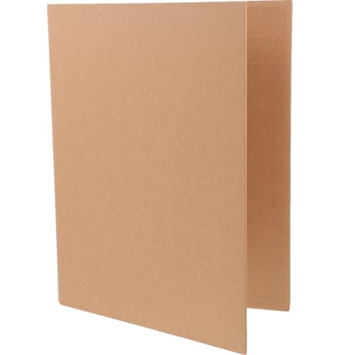 SOIMISS Kraftpapier Ringbuch A4 Nachfüllbare Notizbuch Hülle Dünner Ordner Leicht Dokumentenschutz Organizer für Schule und Büro von SOIMISS
