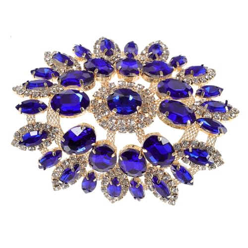SOIMISS Kreative Strass Applikation für DIY Kleidung Brooch mit Rhinestones Blau und Gold für Hochzeitskleider Accessoires und Handwerk SOIMISS Kreative Strass Applikation für DIY Kleidung Brooch mit Rhinestones Blau und Gold für Hochzeitskleider Accessoires und Handwerk von SOIMISS