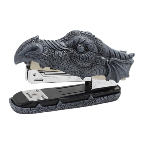 SOIMISS Kreativer Hefter Dragon design aus Resin Langlebiges Büroheftgerät für Schule Büro und Zuhause Einzigartiger Dekorations stapler Praktisches Heftwerkzeug für Papiere von SOIMISS