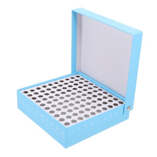 SOIMISS Kryogene Aufbewahrungsbox für Mikrozentrifugenröhrchen Fächer Stabile Pappbox zur Probenlagerung im Gefrierschrank Praktische Sortierlösung für Laborproben von SOIMISS