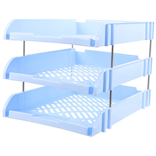 SOIMISS Lagiger Briefablage Organizer Stapelbarer Schreibtisch Organizer aus Hochwertigem für Büro Multifunktionale Aufbewahrungslösung für Dokumente Briefe und Ordner Blau SOIMISS Lagiger Briefablage Organizer Stapelbarer Schreibtisch Organizer aus Hochwertigem für Büro Multifunktionale Aufbewahrungslösung für Dokumente Briefe und Ordner Blau von SOIMISS