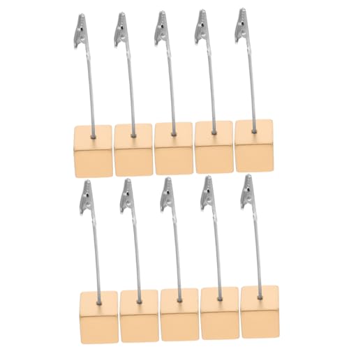 SOIMISS Memo-clip-halter Mit Würfelbasis, 10 Stück – Tischnummern-tischkartenhalter Mit Krokodilklemme Präsentieren Von Fotos, Namenskarten, Papiernotizen, Schreibtischdekoration Für von SOIMISS