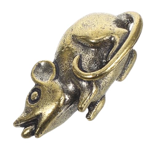 SOIMISS Messing Skulptur Dekorativ Präzise Handwerk Glückssymbol Tischdekoration Chinesisches Tierkreiszeichen Ratte Attraktives Sammlerstück für Zuhause Büro Regal SOIMISS Messing Skulptur Dekorativ Präzise Handwerk Glückssymbol Tischdekoration Chinesisches Tierkreiszeichen Ratte Attraktives Sammlerstück für Zuhause Büro Regal von SOIMISS