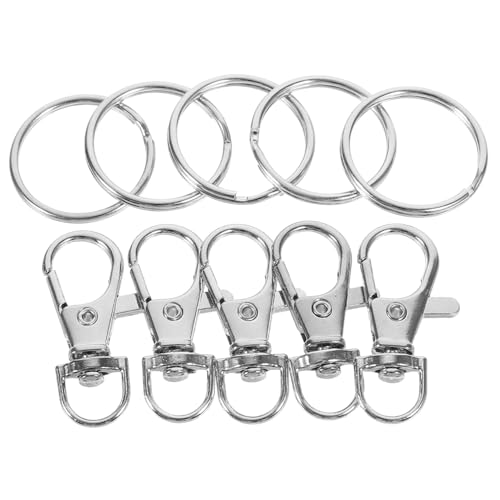 SOIMISS Metall Karabinerhaken mit Karabiner Schlüsselringe für Handtaschen Geldbörsen und DIY Projekte Hochwertige Ringe für Praktische Anwendungen SOIMISS Metall Karabinerhaken mit Karabiner Schlüsselringe für Handtaschen Geldbörsen und DIY Projekte Hochwertige Ringe für Praktische Anwendungen von SOIMISS
