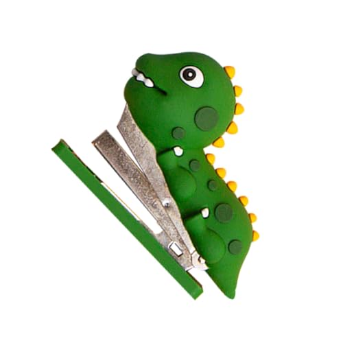 SOIMISS Mini Dinosaurier Heftgerät aus Silikon Dekorativer Hefter für Büro und Schule Kreatives Heftwerkzeug mit Niedlichem Design für Schreibtischutensilien von SOIMISS