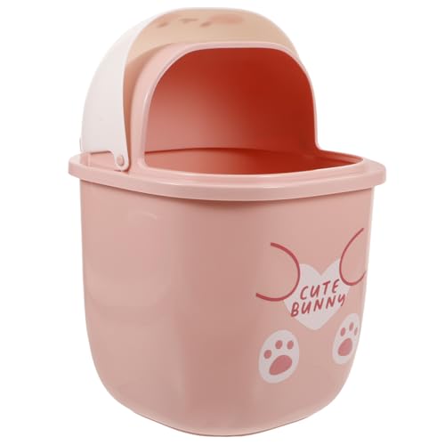 SOIMISS Mini-Mülleimer süßer Mülleimer Behälter Rosa Auto -Müll kann Tabletop -Müll können schlank Mülleimer auf der Arbeitsplatte Mülleimer für die Arbeitsplatte Plastik von SOIMISS
