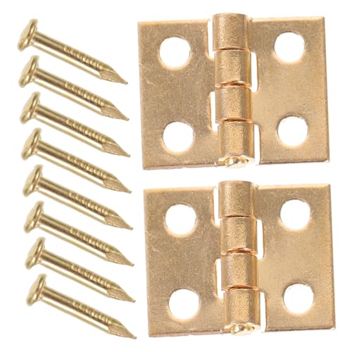 SOIMISS Miniatur Scharniere für Puppenhaus Dekorative Möbel Hinges für DIY Miniaturmodelle für Türen und Fenster Hochwertiges Zubehör für Puppenhäuser von SOIMISS