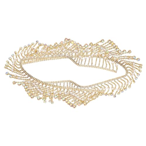 SOIMISS Multi funktionale Zuschneidbare Wellenquaste mit Zarten Ab perlen und Strass Dekorativer Kostüm bortenbesatz für Kleidung DIY bastelzubehör Hautfreundlich und Langlebig SOIMISS Multi funktionale Zuschneidbare Wellenquaste mit Zarten Ab perlen und Strass Dekorativer Kostüm bortenbesatz für Kleidung DIY bastelzubehör Hautfreundlich und Langlebig von SOIMISS