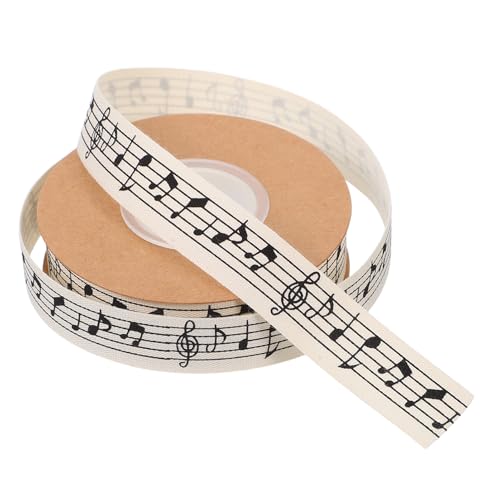 SOIMISS Musik charakter Baumwollband Geripptes Geschenkband Vielseitiges DIY Schleifenband für Geschenkverpackung Blumenarrangements Partydekoration Wiederverwendbar und Zuschneidbar SOIMISS Musik charakter Baumwollband Geripptes Geschenkband Vielseitiges DIY Schleifenband für Geschenkverpackung Blumenarrangements Partydekoration Wiederverwendbar und Zuschneidbar von SOIMISS