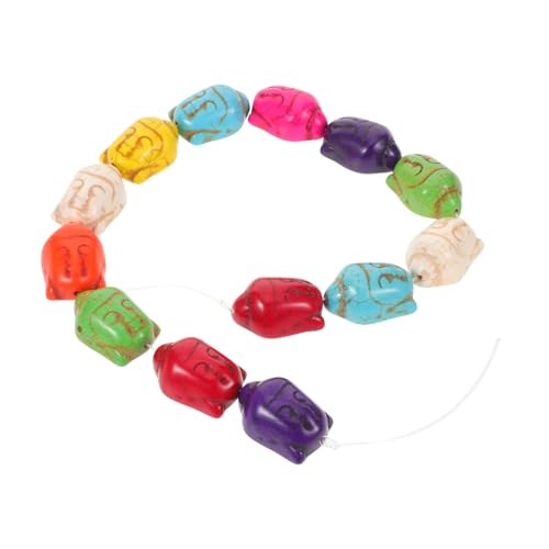 SOIMISS Natürliche Türkis Buddha Spacer Perlen mit Loch für Schmuckherstellung Lose Schmuckperlen für Gebetsarmbänder und DIY Chinesische Handwerksprojekte SOIMISS Natürliche Türkis Buddha Spacer Perlen mit Loch für Schmuckherstellung Lose Schmuckperlen für Gebetsarmbänder und DIY Chinesische Handwerksprojekte von SOIMISS