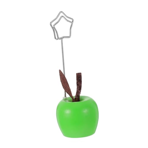 SOIMISS Niedlicher Holz Apfel Memo Clip Stabiler Fotohalter für Schreibtisch Büro Dekoration Frauen Notizkarten Organizer Home Party Zubehör von SOIMISS