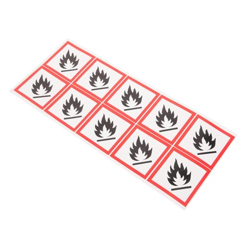 SOIMISS PVC Warnaufkleber Flammbares Gefahrenschild Selbstklebend Wetterfest Langlebig für Haus Büro Baustelle Sicherheitskennzeichnung SOIMISS PVC Warnaufkleber Flammbares Gefahrenschild Selbstklebend Wetterfest Langlebig für Haus Büro Baustelle Sicherheitskennzeichnung von SOIMISS