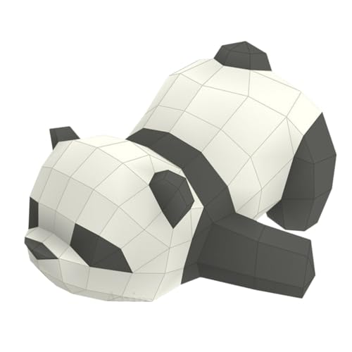 SOIMISS Papiermodell Panda Origami DIY Handgemachte Geometrische Dekoration Langlebiges Ornament Irisiertes Papier Einfach Zusammenzubauen Geschenkidee für Festlichkeiten und Events von SOIMISS