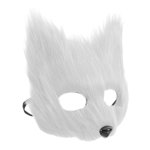 SOIMISS Pelzige Halbgesichts-fuchsmaske, Realistische Tiermaske Für Halloween, Maskerade, Party, Maske, Katze, Cosplay, Kostümzubehör Für Halloween, Karneval SOIMISS Pelzige Halbgesichts-fuchsmaske, Realistische Tiermaske Für Halloween, Maskerade, Party, Maske, Katze, Cosplay, Kostümzubehör Für Halloween, Karneval von SOIMISS