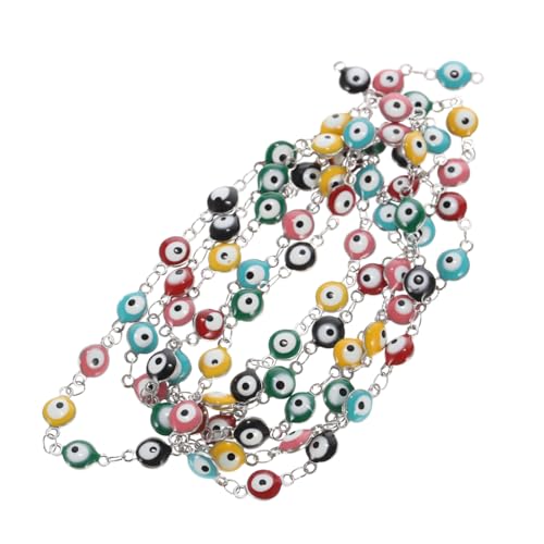 SOIMISS Perlenkette mit Bunten Evil Eye Charms Langlebige DIY Schmuckkette für Armband und Halskettenherstellung Halloween Bastelzubehör Vielseitige DIY Bastelkette SOIMISS Perlenkette mit Bunten Evil Eye Charms Langlebige DIY Schmuckkette für Armband und Halskettenherstellung Halloween Bastelzubehör Vielseitige DIY Bastelkette von SOIMISS