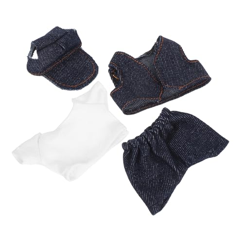 SOIMISS Plüschspielzeug Kleidung mit T Shirt Hose Weste und Mütze Flexible Einfache Auszieh Designs für Puppen Vielseitige Outfits für Alltag und Festtage von SOIMISS