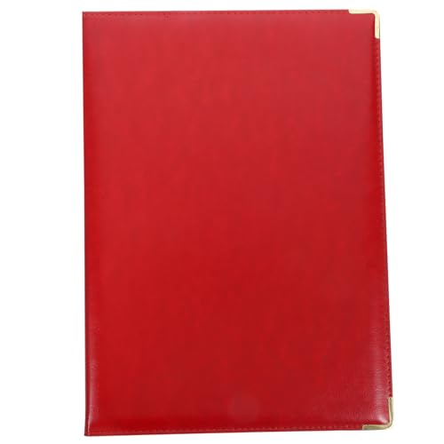 SOIMISS Portfolio Ordner mit Großem Fassungsvermögen Dokumentenmappe Rot für Büro und Schule für Organisation von Wichtigen Dokumenten und Karten Tragbar und Praktisch von SOIMISS