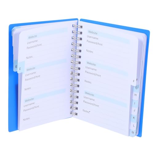 SOIMISS Praktisches Passwort Notizbuch mit Alphabetischen Tabs Spiralbindung Schnellem Zugriff Stabilem Papier für Website Logins und Vielseitige Notizen zur Sicheren Passwortverwaltung SOIMISS Praktisches Passwort Notizbuch mit Alphabetischen Tabs Spiralbindung Schnellem Zugriff Stabilem Papier für Website Logins und Vielseitige Notizen zur Sicheren Passwortverwaltung von SOIMISS