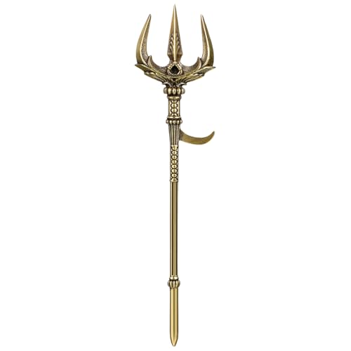SOIMISS Retro - -Ornamente Vintage Wohnkultur Heimdekoration Retro-Accessoire Dreizack Retro -Ornament Einzigartige Verzierung Dekorative Wohnaccessoires Golden Messing von SOIMISS